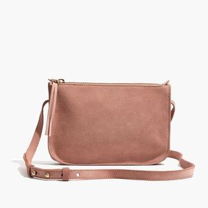 Madewell Simple Crossbody Bag in Suede / DUSTY CLAY